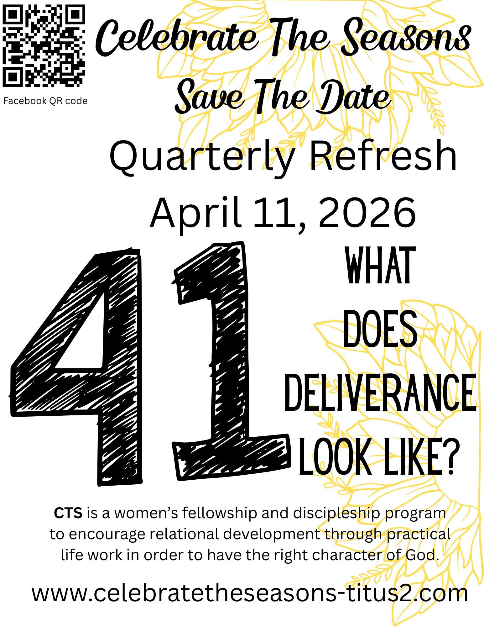 “41” Refresh, April 11, 2026